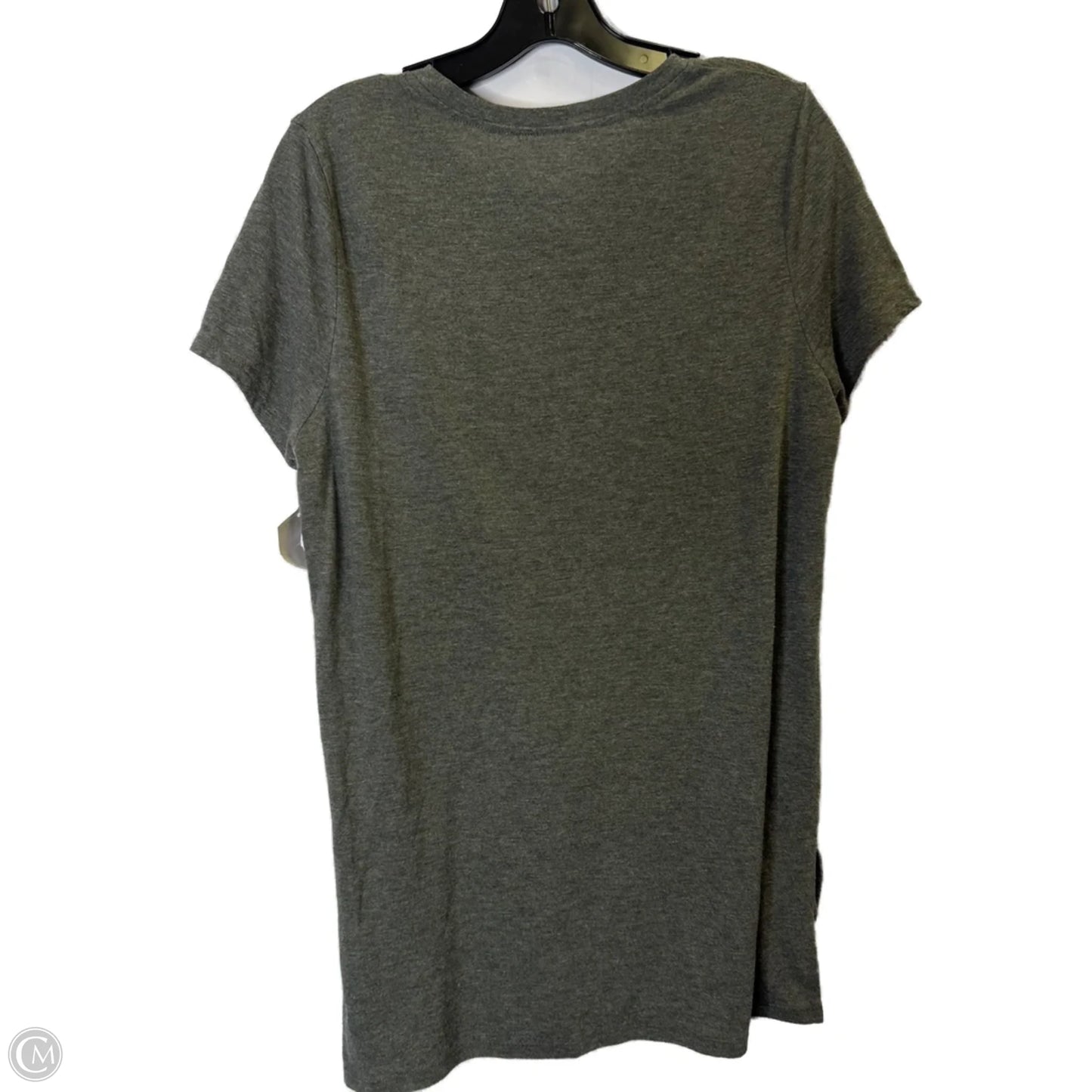 Top Short Sleeve By Clothes Mentor In Grey, Size: M