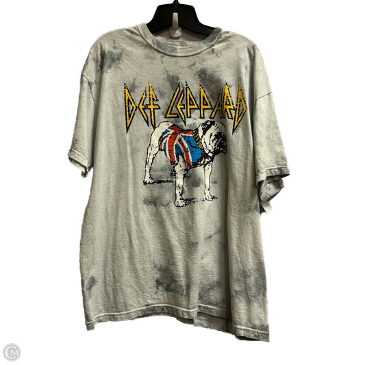 Top Short Sleeve By Clothes Mentor In Grey, Size: Xl
