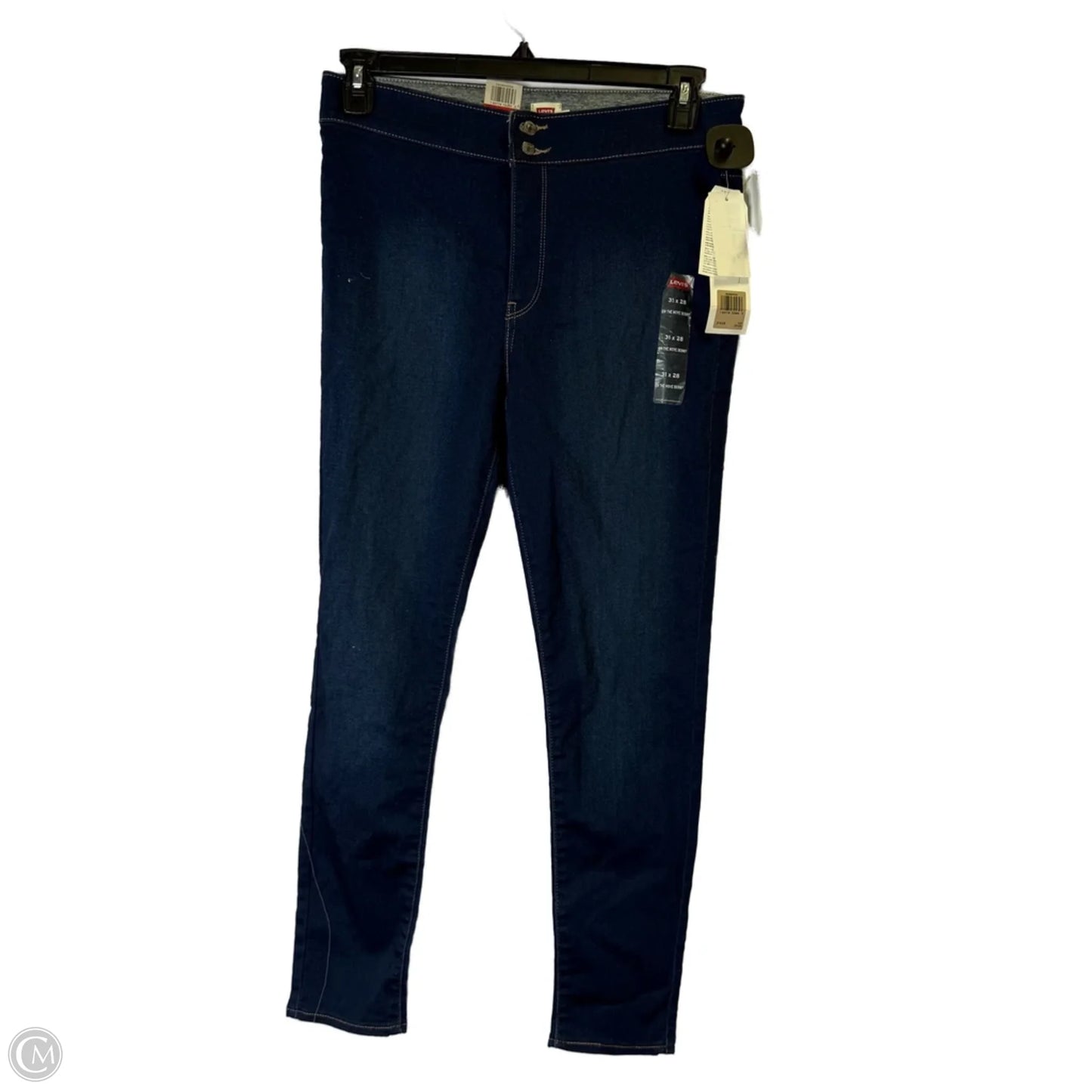 Jeans Skinny By Levis In Blue, Size: 10