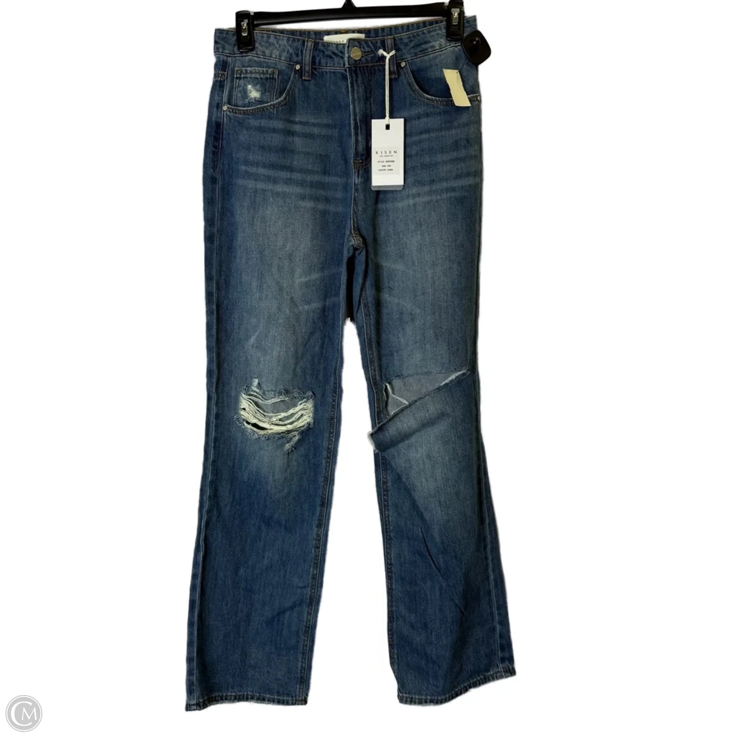 Jeans Straight By Risen In Blue, Size: 6