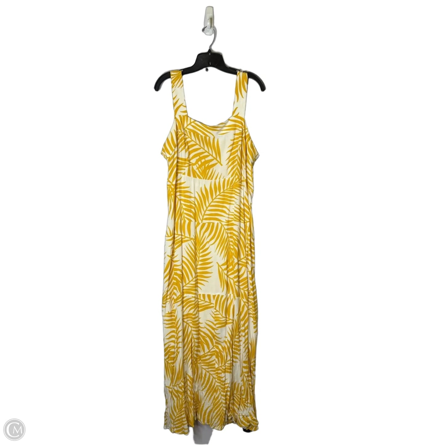 Dress Casual Maxi By Vince Camuto In Yellow, Size: 2x