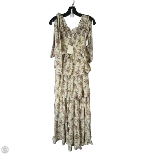 Dress Party Long By Mable In Floral Print, Size: S