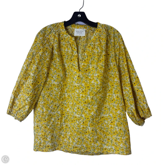 Top Short Sleeve By Clothes Mentor In Yellow, Size: S
