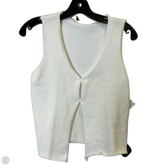 Top Sleeveless Basic By Shein In White, Size: S