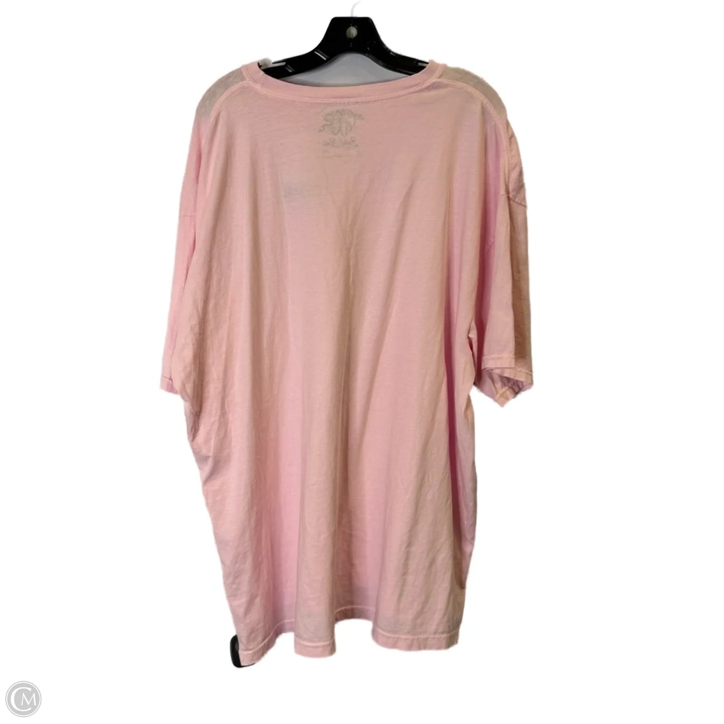Top Short Sleeve Basic By Clothes Mentor In Pink, Size: 2x