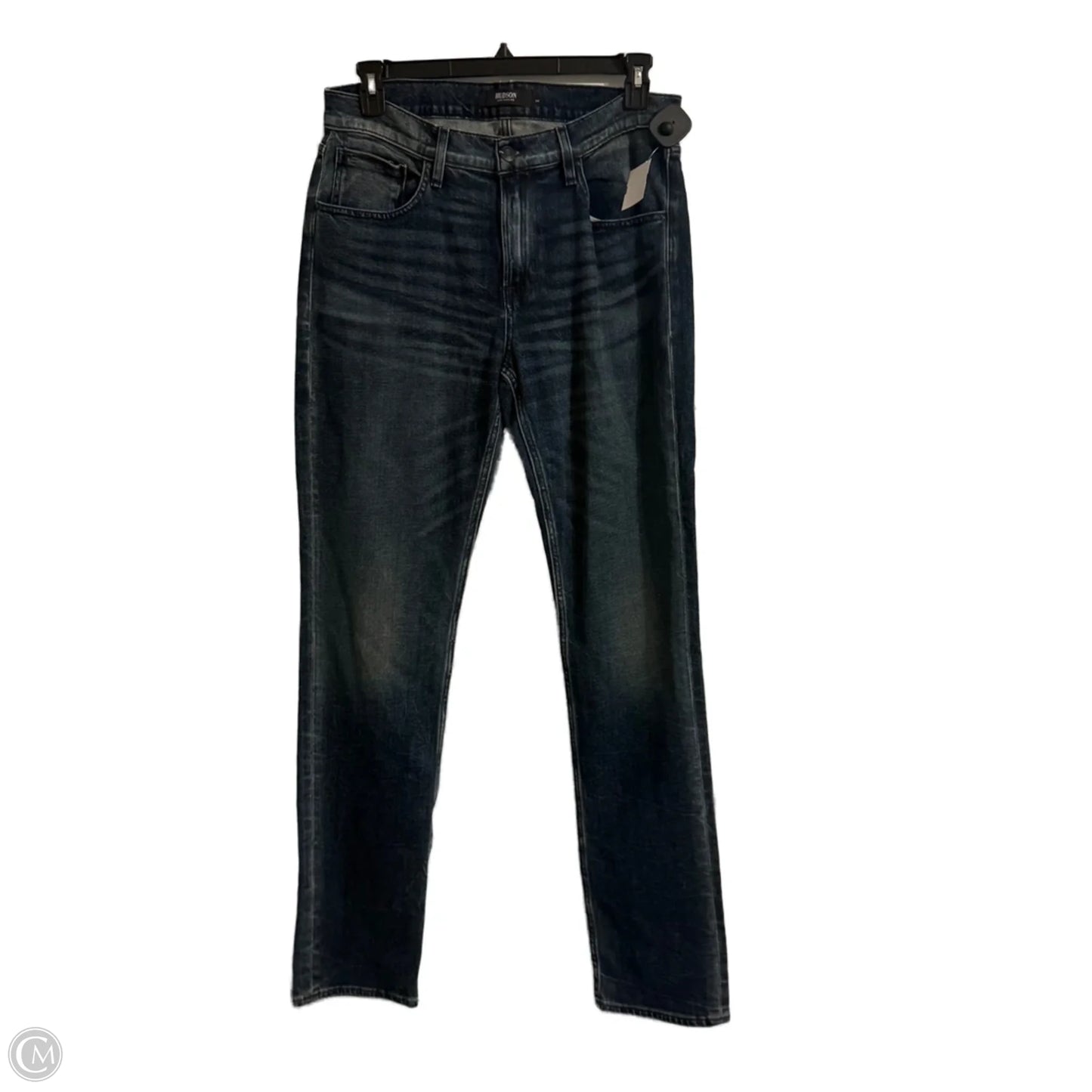Jeans Straight By Hudson In Blue Denim, Size: 14
