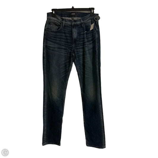 Jeans Straight By Hudson In Blue Denim, Size: 14