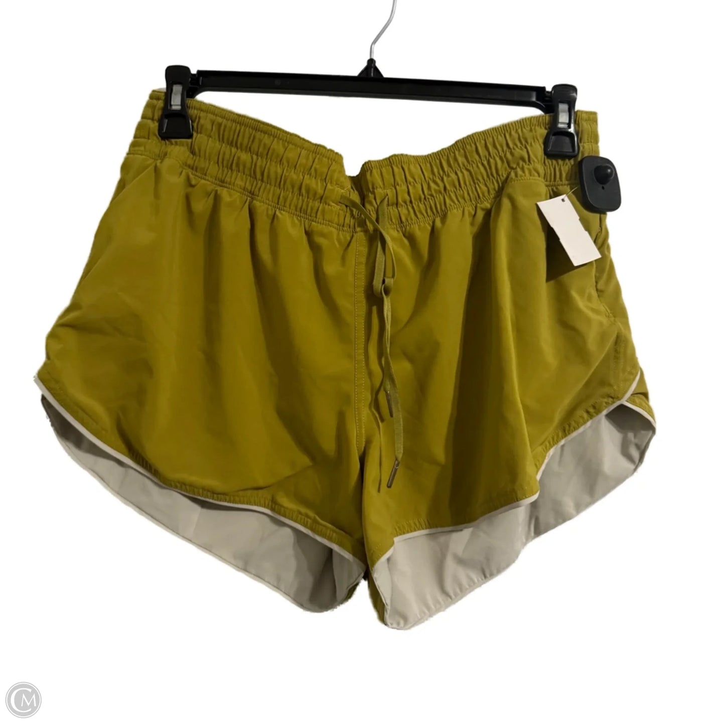 Athletic Shorts By Lululemon In Yellow, Size: L
