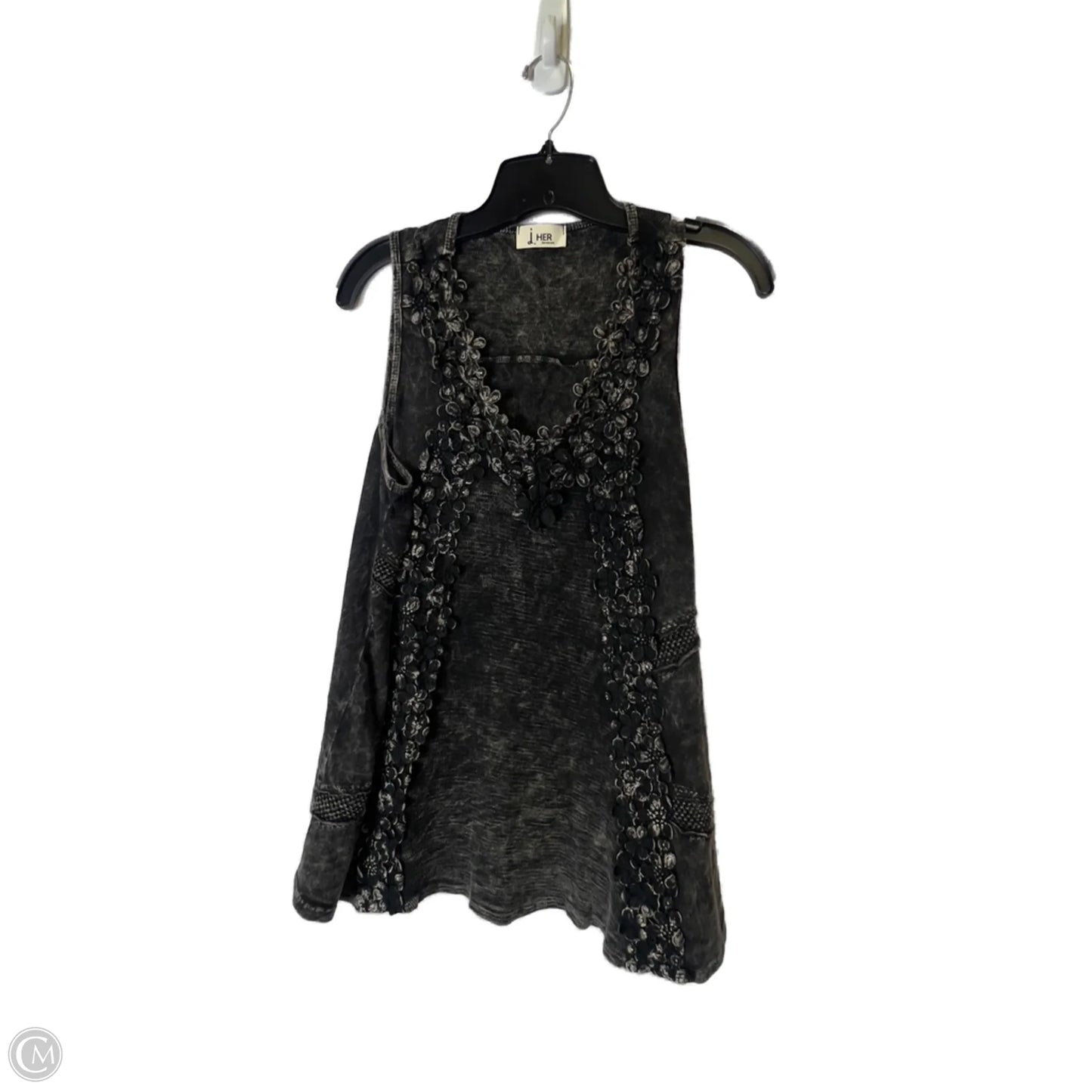Top Sleeveless By Clothes Mentor In Black, Size: M