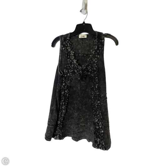 Top Sleeveless By Clothes Mentor In Black, Size: M