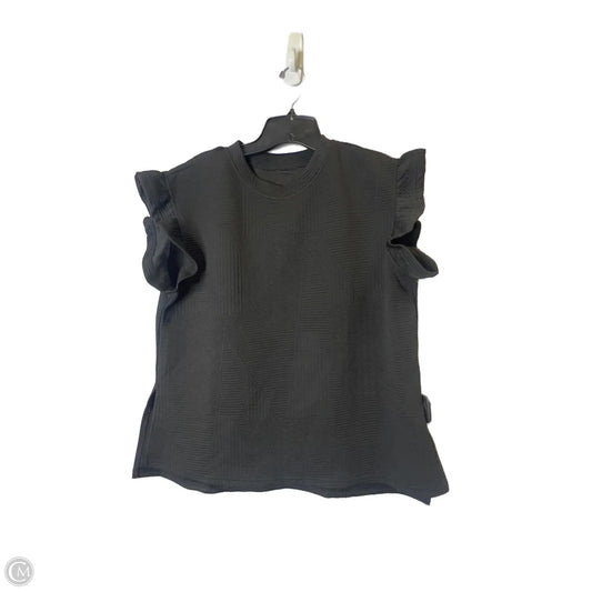 Top Short Sleeve By Shein In Black, Size: M