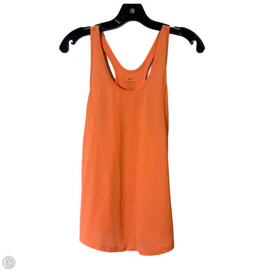 Athletic Tank Top By Nike Apparel In Orange, Size: M