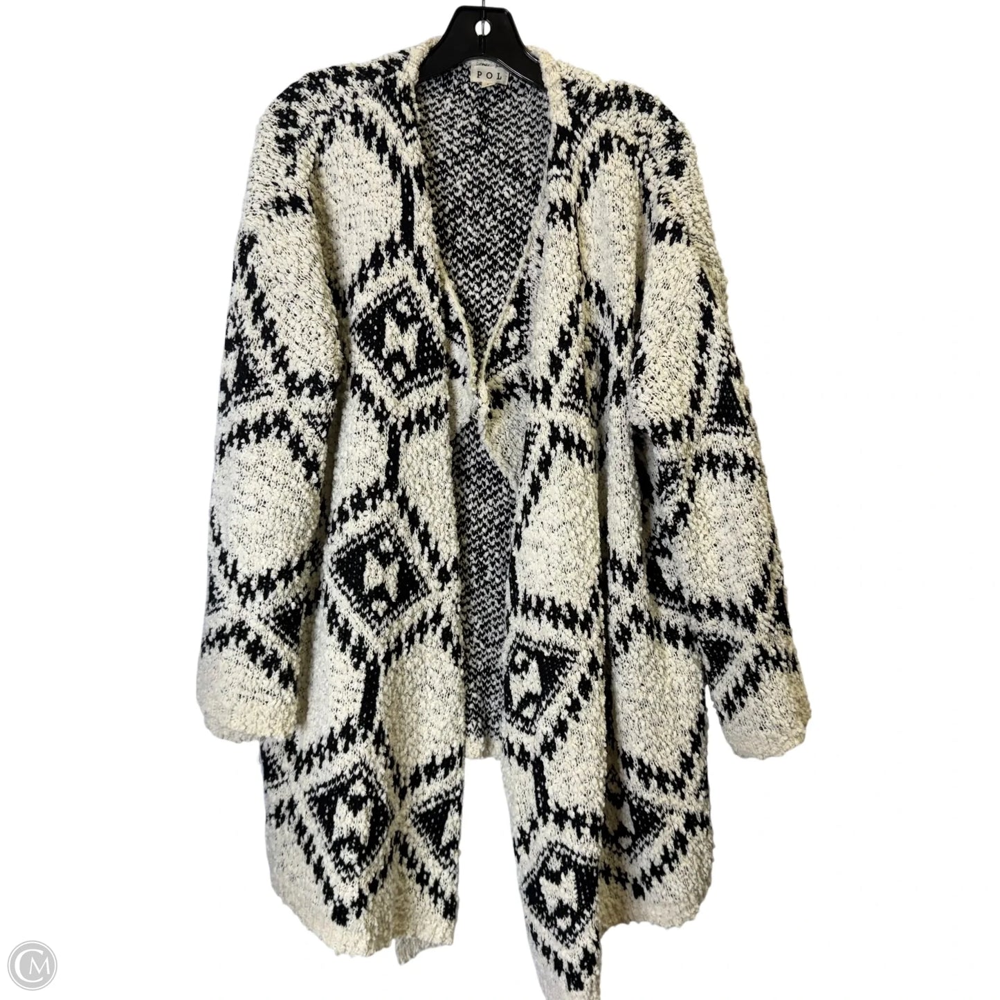 Sweater Cardigan By Pol In Cream, Size: L