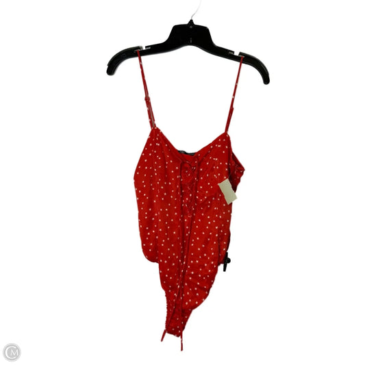 Top Sleeveless By Zara In Red, Size: M