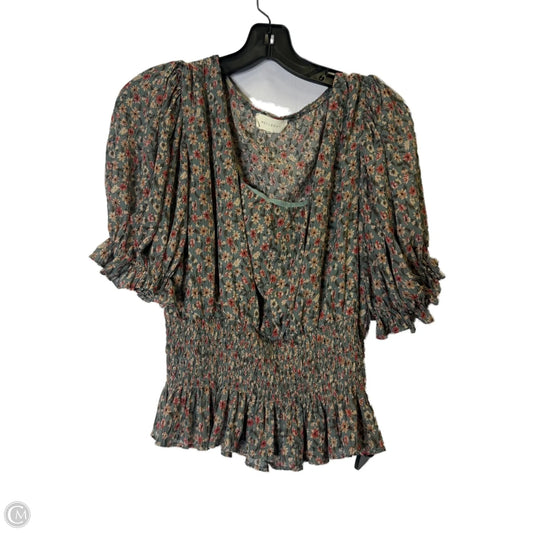Top Short Sleeve By Melloday In Blue, Size: M