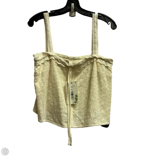 Top Sleeveless By Chelsea And Violet In Cream, Size: M