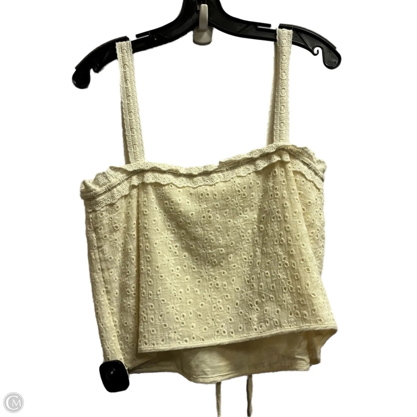 Top Sleeveless By Chelsea And Violet In Cream, Size: M