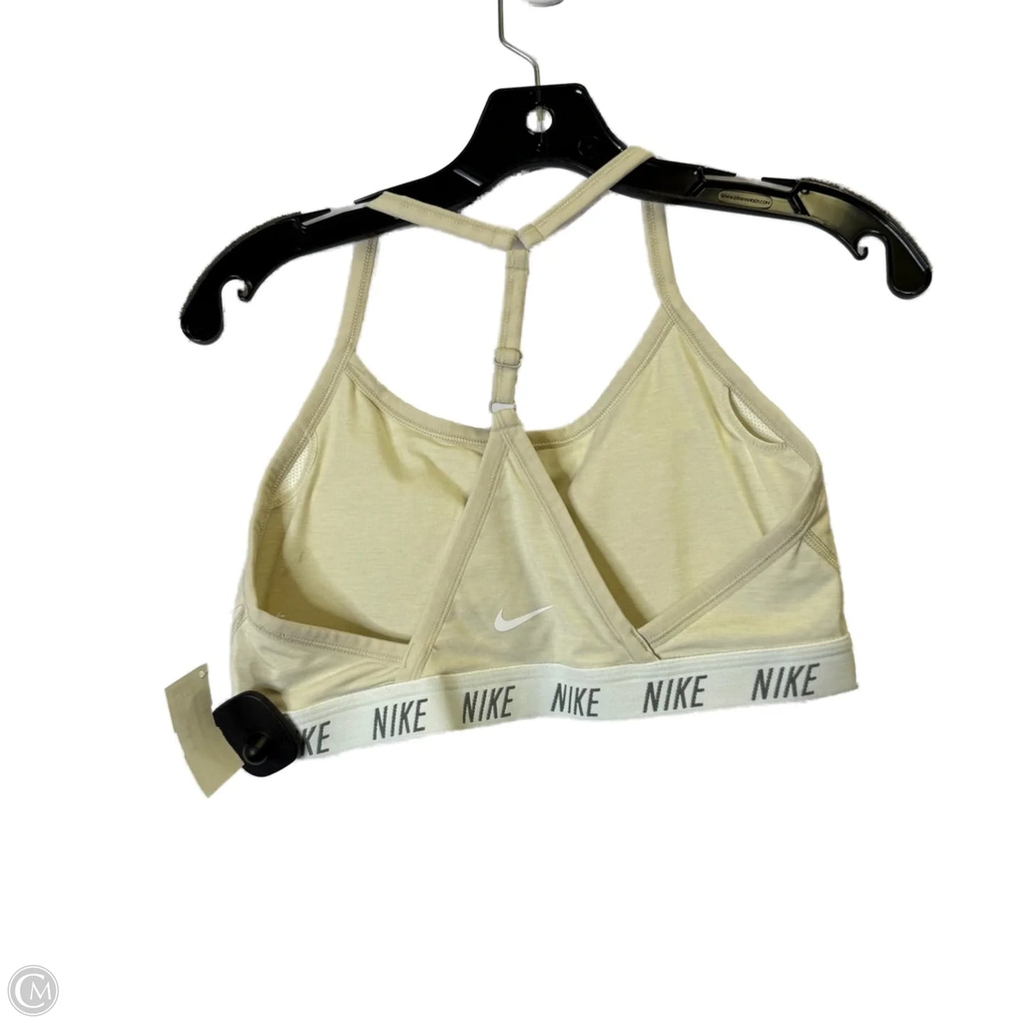 Athletic Bra By Nike Apparel In Cream, Size: L