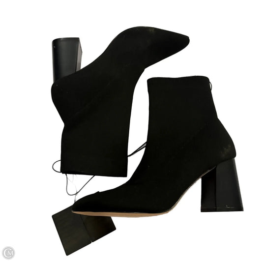Boots Ankle Heels By Forever 21 In Black, Size: 9
