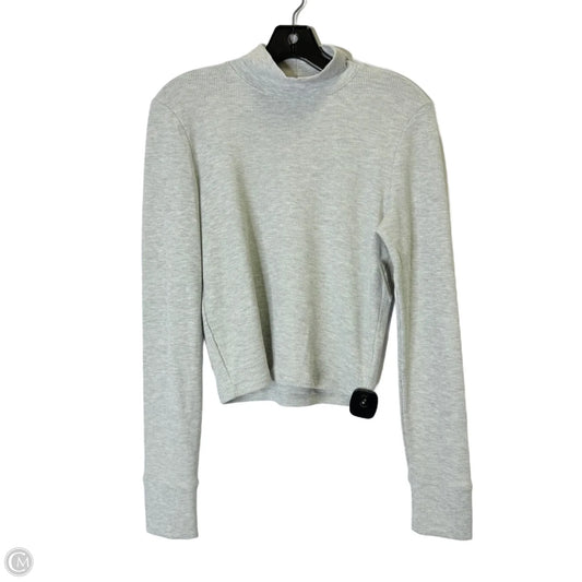 Top Long Sleeve By American Eagle In Grey, Size: L