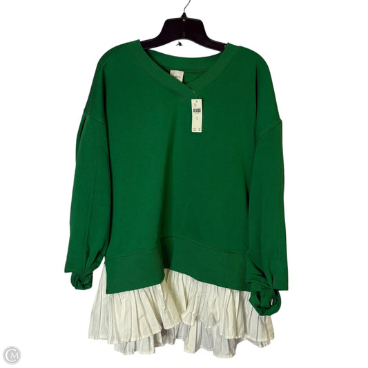 Top Long Sleeve By Maeve In Green, Size: M