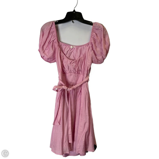 Dress Casual Short By Blu Pepper In Pink, Size: M