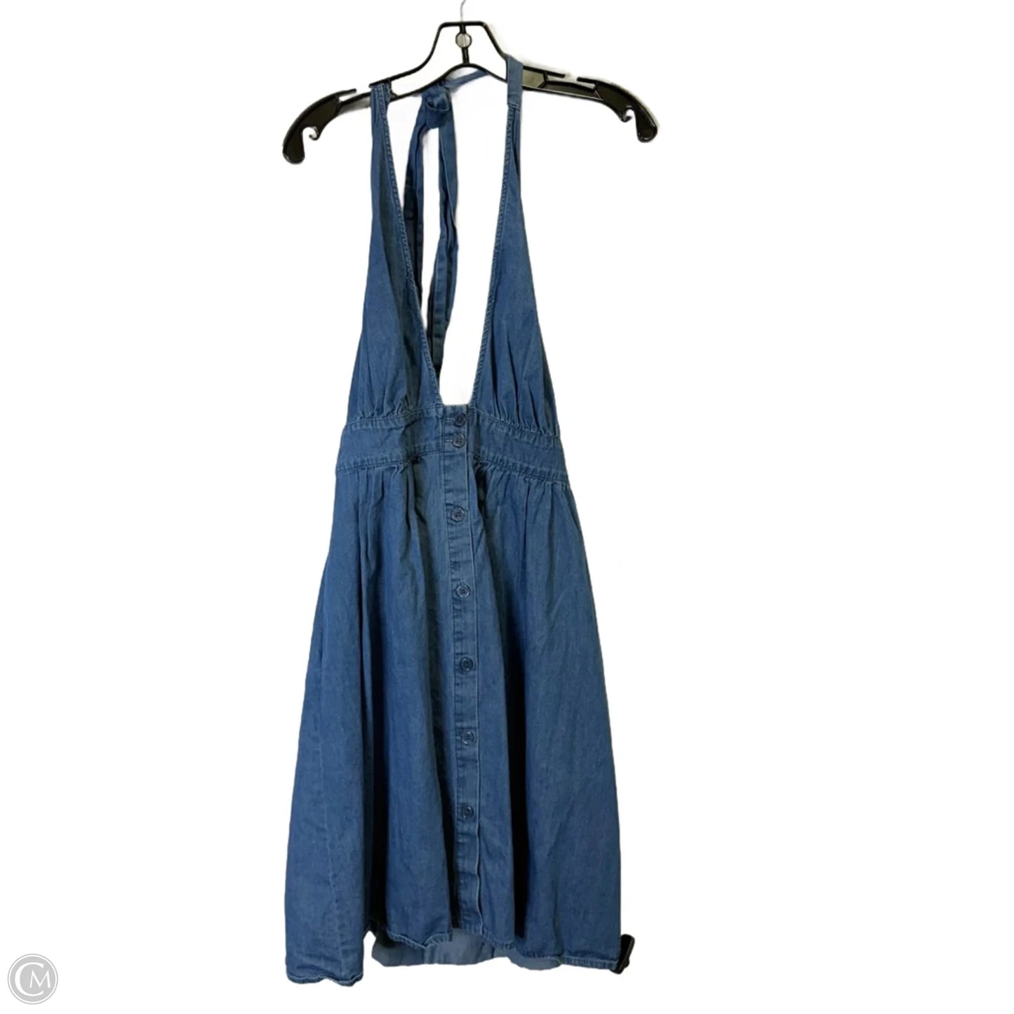 Dress Casual Short By Gabrielle In Blue Denim, Size: L