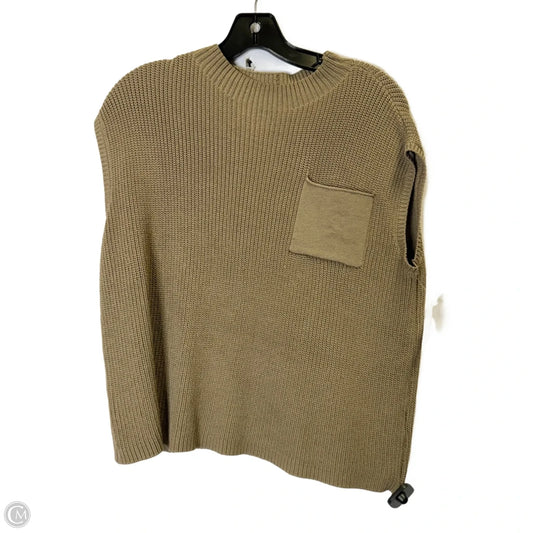 Vest Sweater By Clothes Mentor In Brown, Size: M