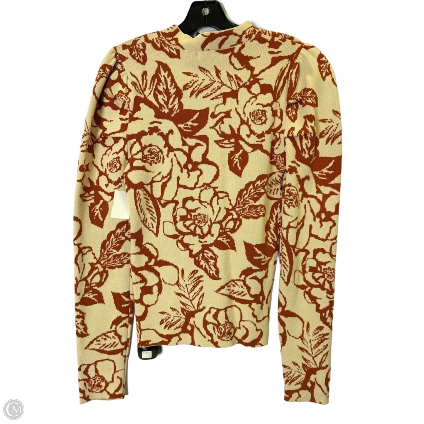 Top Long Sleeve By Baltic Born In Orange, Size: M