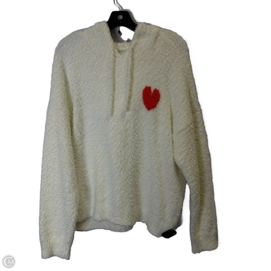 Sweatshirt Hoodie By Aerie In White, Size: M