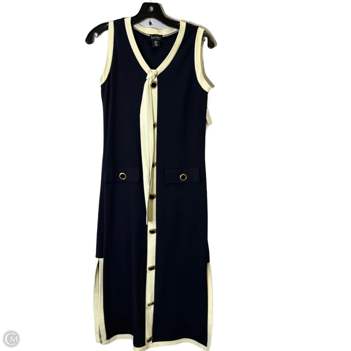 Dress Party Midi By Nicole Miller In Navy, Size: Xs