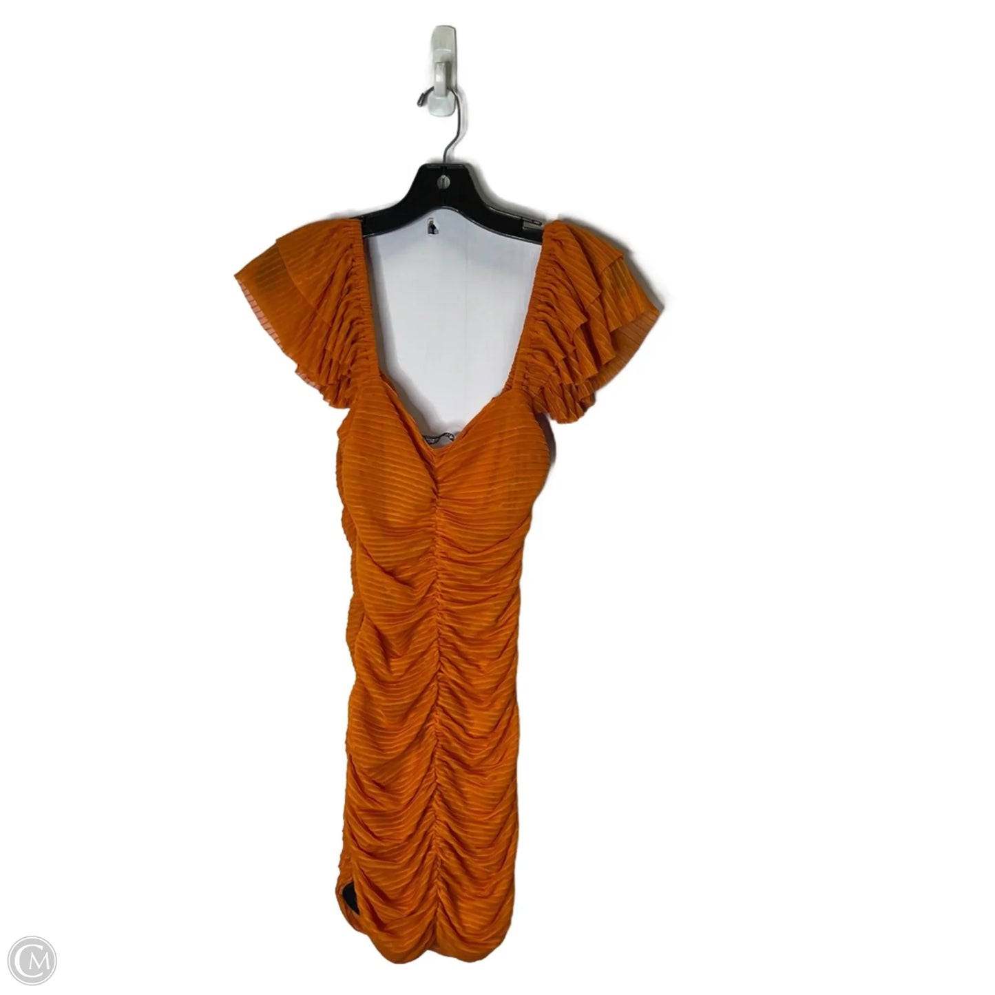 Dress Party Short By Zara In Orange, Size: M