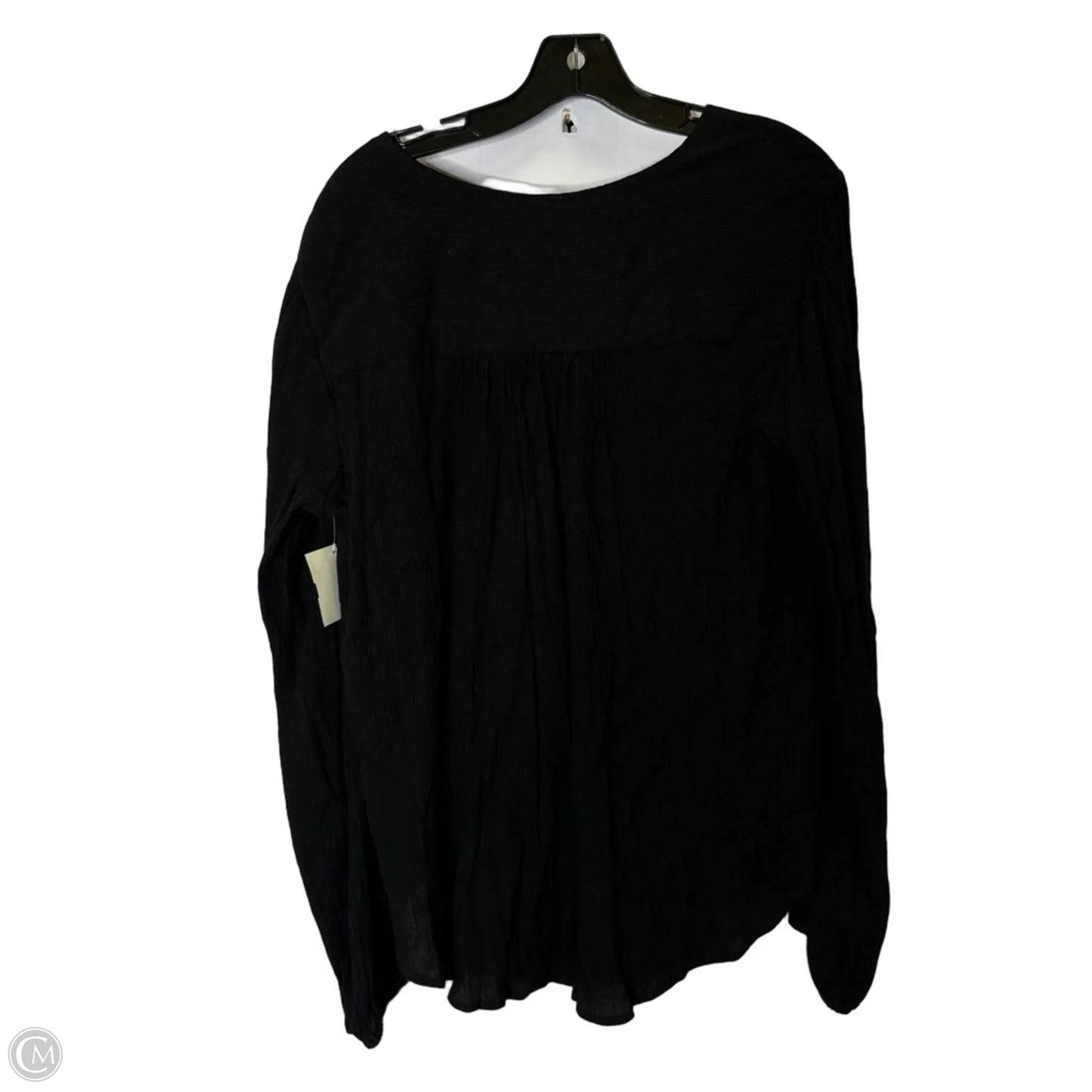 Top Long Sleeve By Free People In Black, Size: M