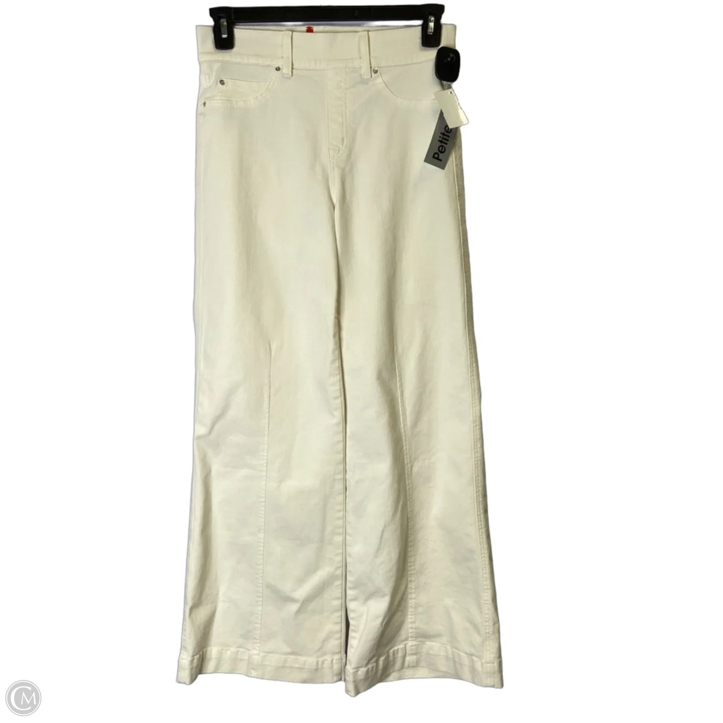 Jeans Flared By Spanx In White, Size: Mp