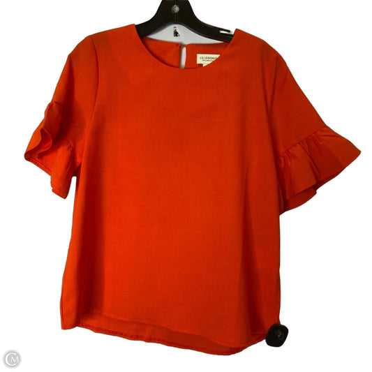Blouse Short Sleeve By Lili Sidonio In Orange, Size: M