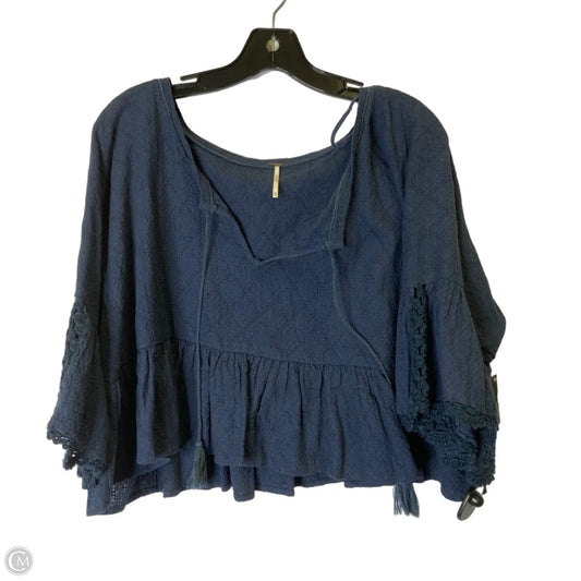 Top Short Sleeve By Free People In Blue, Size: Xs