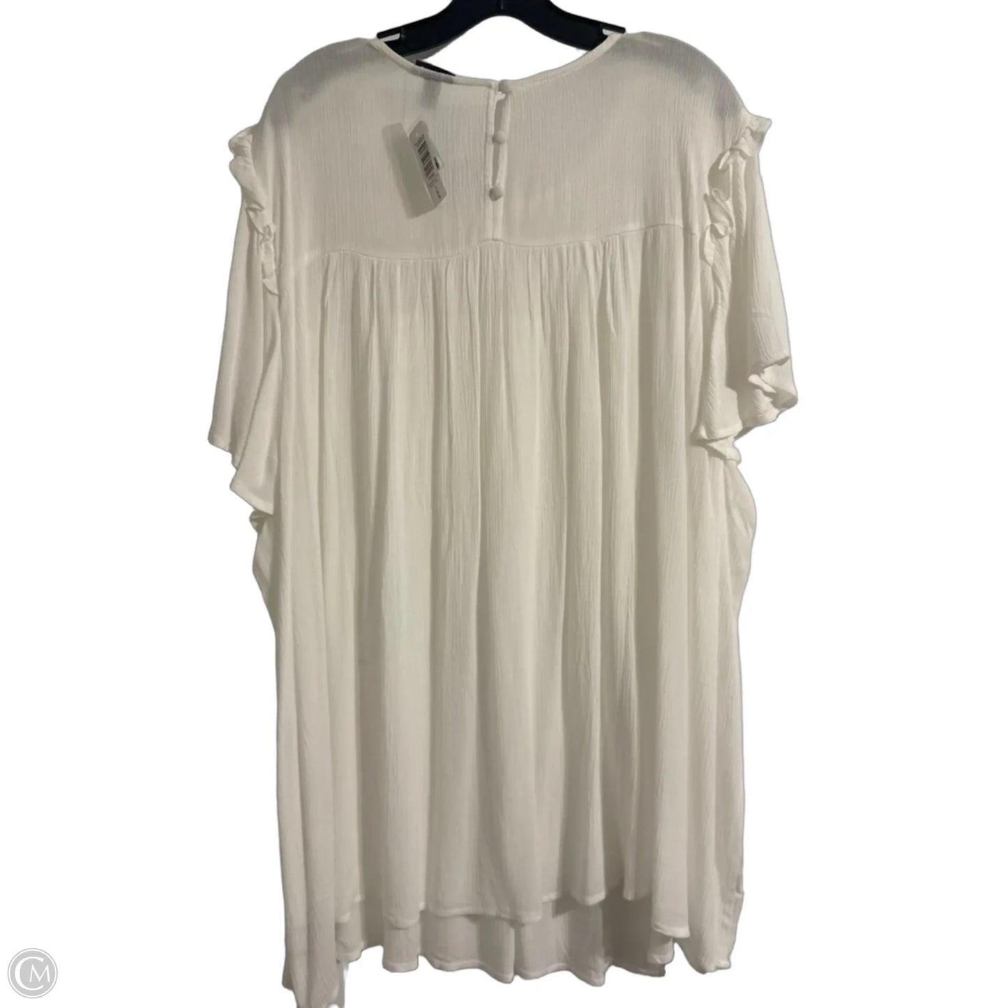 Top Short Sleeve By Torrid In White, Size: 5
