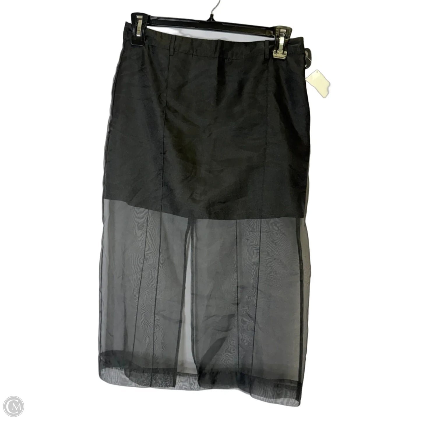 Skirt Midi By H&m In Black, Size: 8