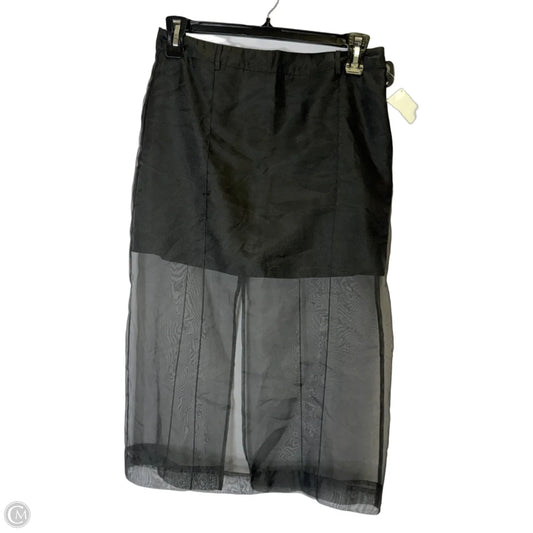 Skirt Midi By H&m In Black, Size: 8