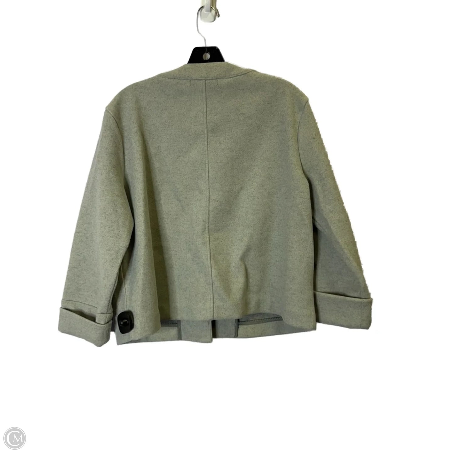 Jacket Fleece By Banana Republic In Grey, Size: M