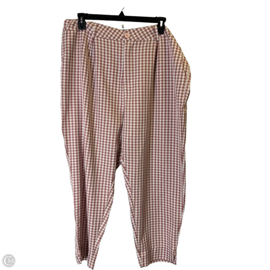 Pants Cropped By Shein In Pink, Size: 4x