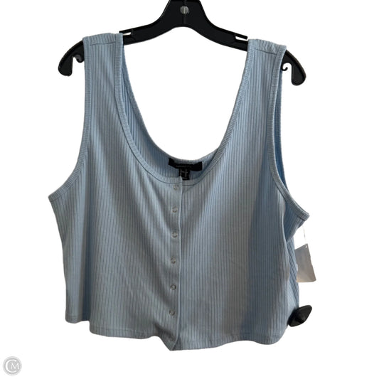 Top Sleeveless Basic By Forever 21 In Blue, Size: 3x