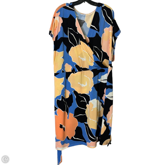 Dress Casual Short By Nine West In Black & Blue, Size: 4x