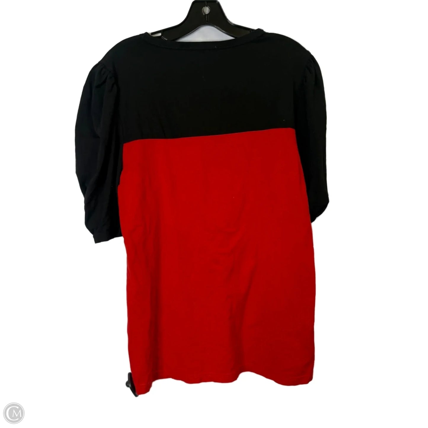 Top Short Sleeve By Clothes Mentor In Black & Red, Size: Xl