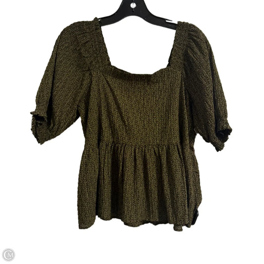 Top Short Sleeve By Loft In Animal Print, Size: S