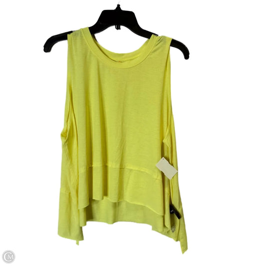 Athletic Tank Top By Free People In Yellow, Size: L