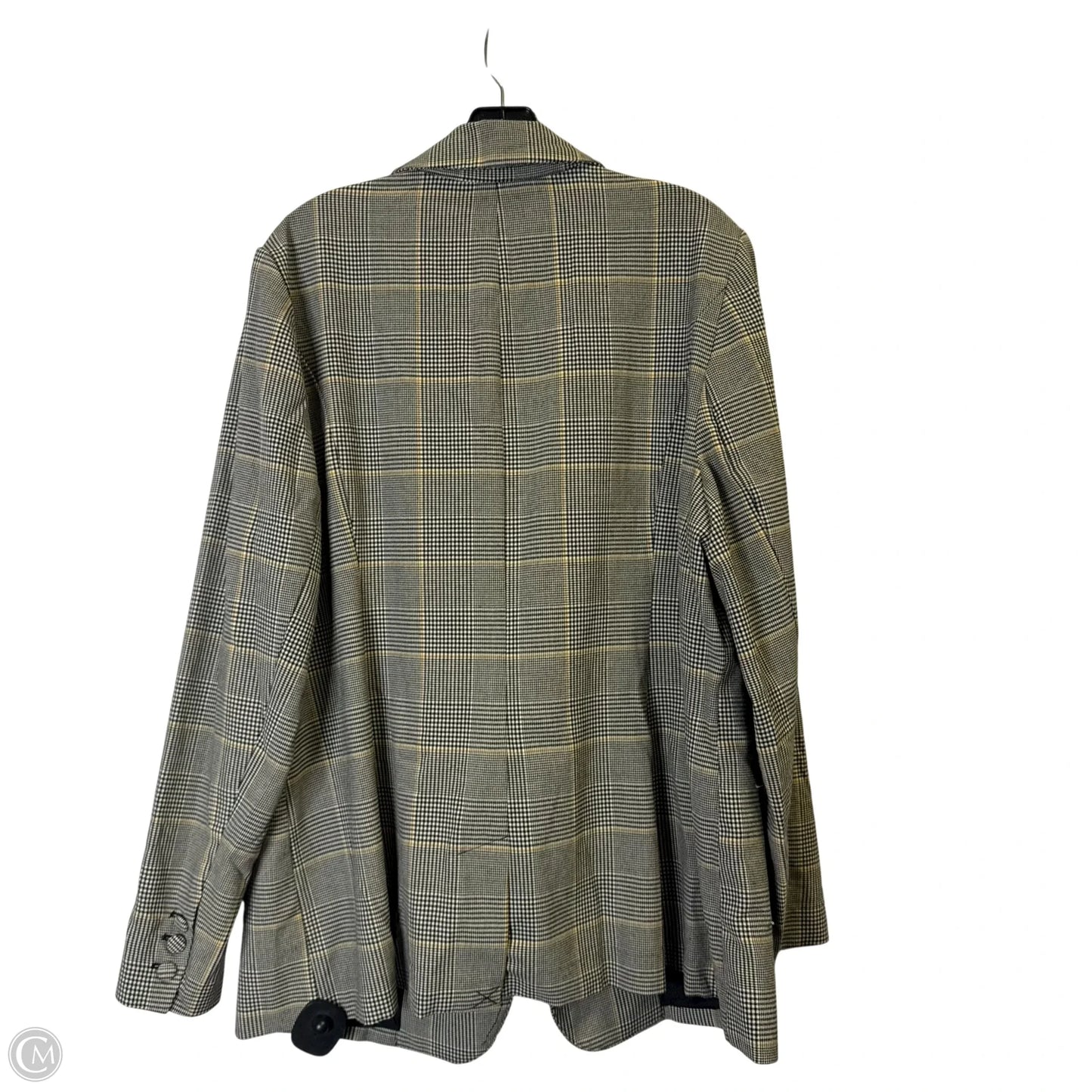 Blazer By Lane Bryant In Black & Yellow, Size: 1x