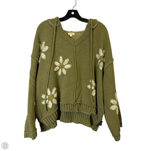 Sweater By Pol In Green, Size: L