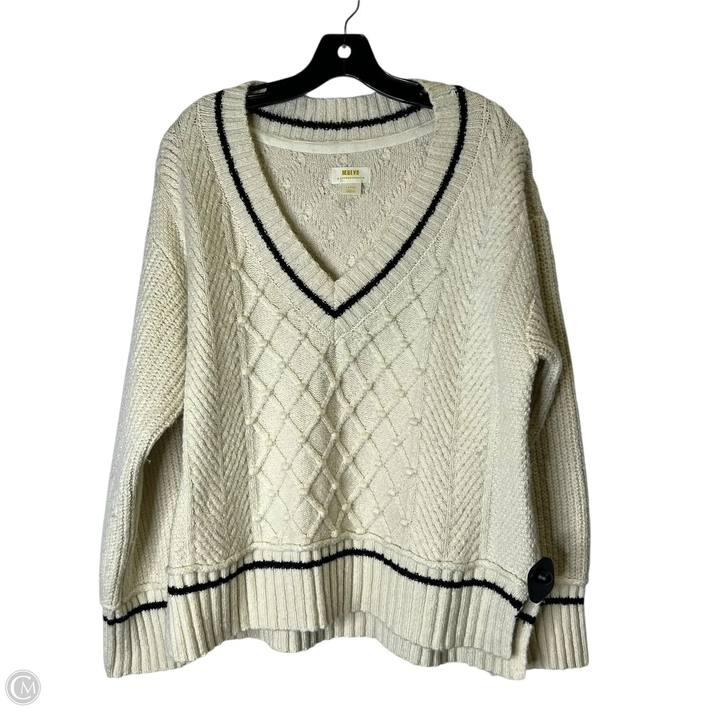 Sweater By Maeve In Cream, Size: L