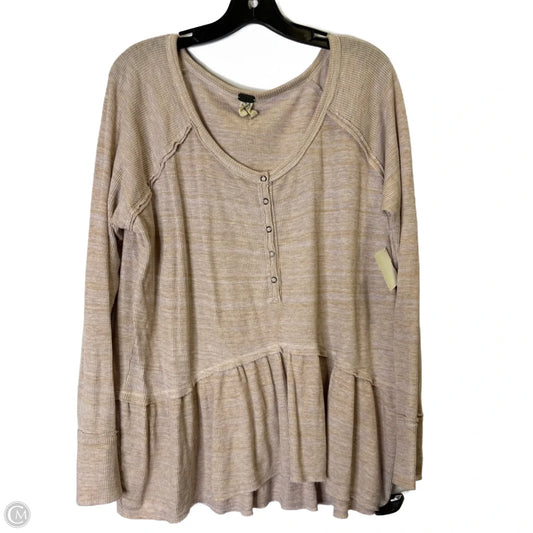 Top Long Sleeve By We The Free In Purple, Size: M